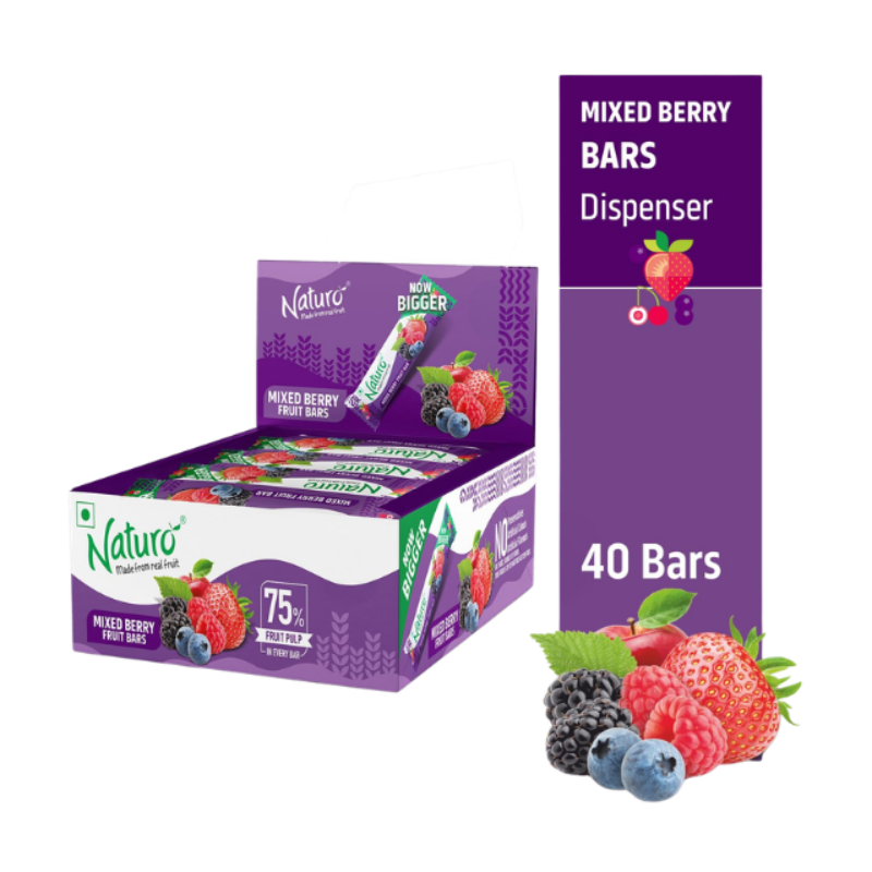 Mixed Berry Fruit Bars (Pack of 40)