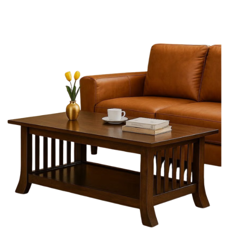 Wooden coffee table