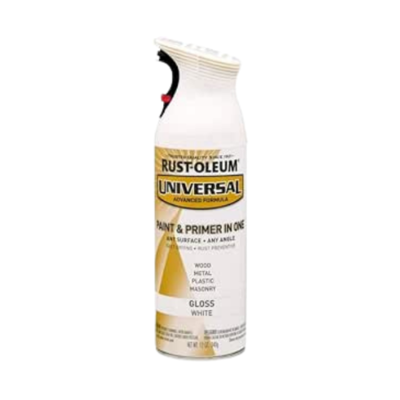 RustolEUm Universal Gloss Spray Paint Gloss Pure White 245199 12 Oz. Spray