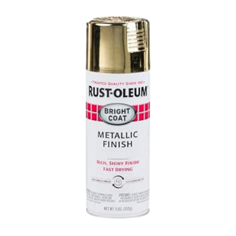 Rust-Oleum Stops Rust® Bright Coat Metallic Finish Spray Paint | Rust Resistant, Indoor and Outdoor, Beautiful Finish on Metal, Wood and More, Comfort Tip Sprays from Any Angle, 11 oz,