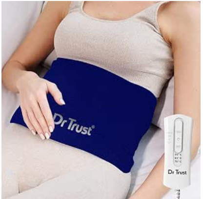 Dr Trust Polyester Usa Orthopedic Heat Belt Electric Heating Pad For Back Pain Relief Warming Lower Back Support For Waist, Lower Back, Shoulder & Knee-346,One Size
