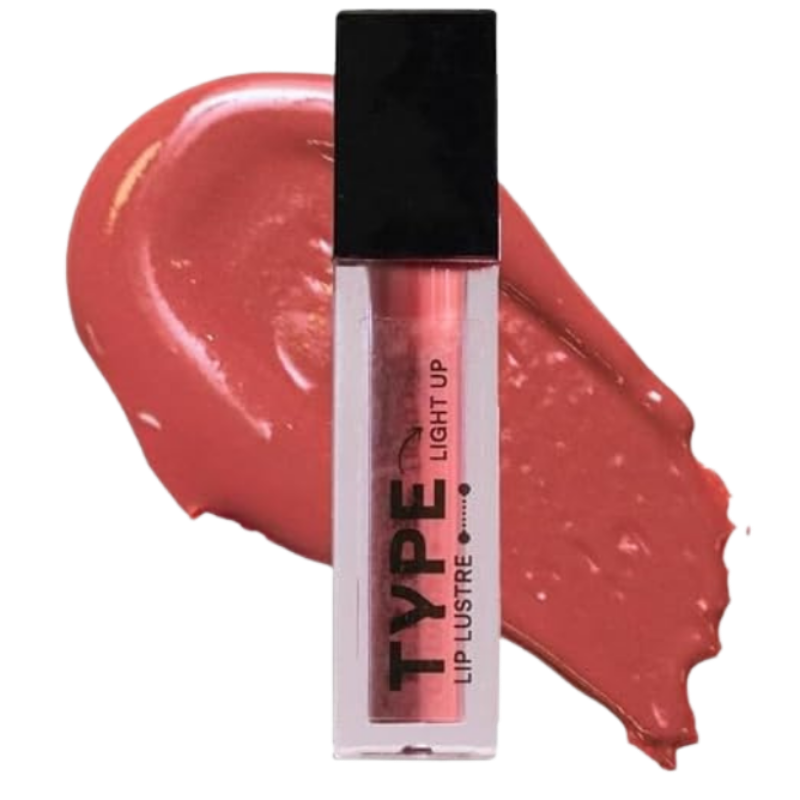 TYPE BEAUTY INC. Light Up Lip Gloss Mini with Niacinamide and Vitamin C for Pigmented Lips - 408 Dirty Mama