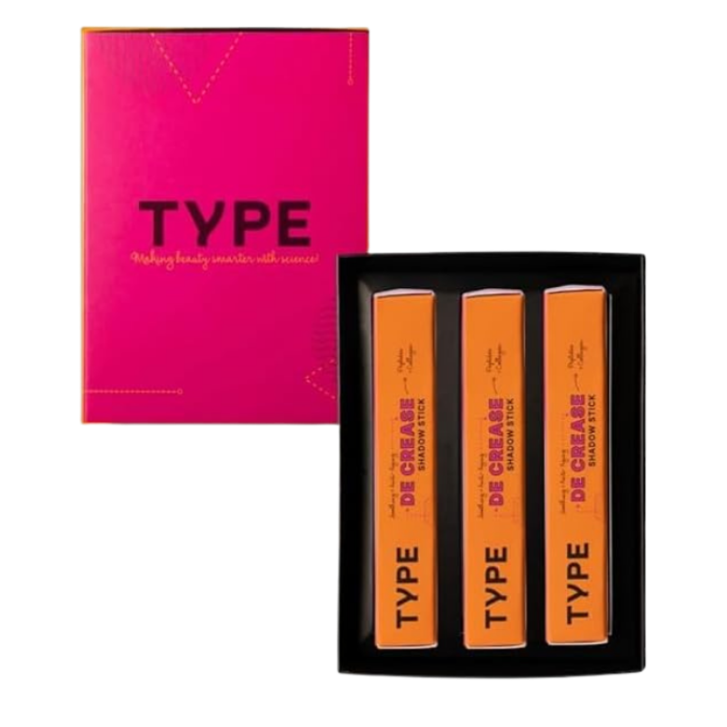 Type Beauty Inc. De Crease Eyeshadow Stick|Gift Set For Women | Pack Of 3 (Smokey)