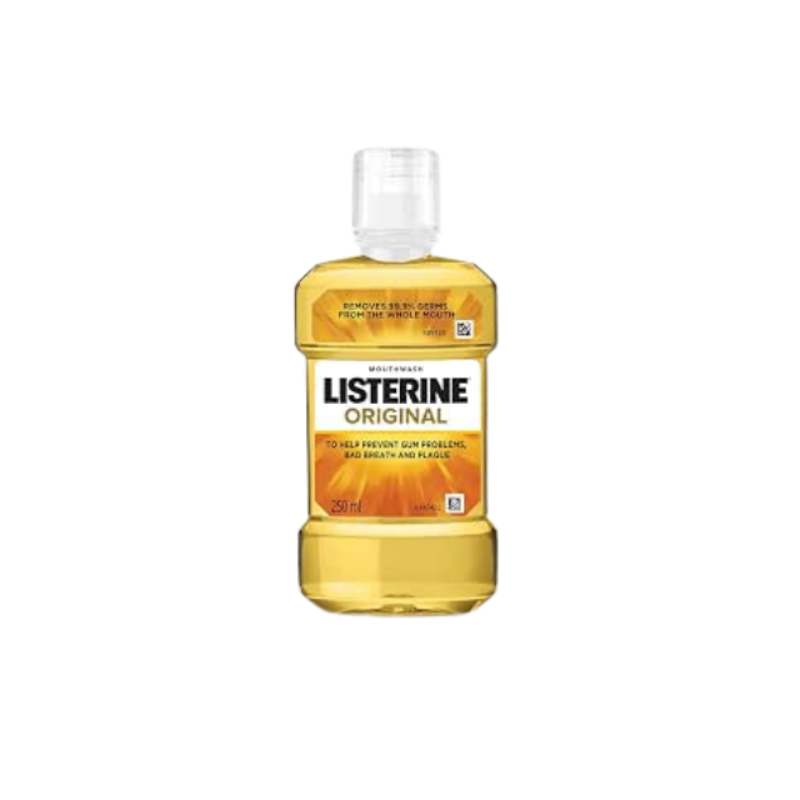 Listerine Original Mouthwash Liquid, Removes 99.9% Germs, 250ml, Pack Of 1