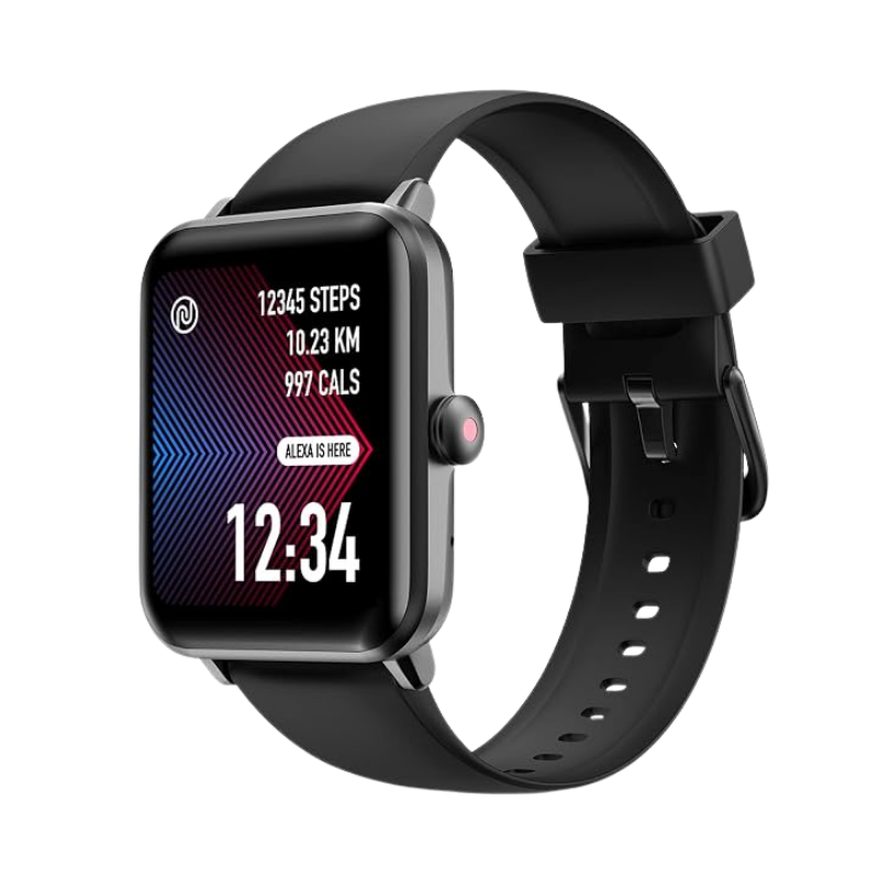 Noise Color Fit Pro 3 Assist Smart Watch with Alexa Built-in, 24 * 7 Spo2 Monitoring, 1.55" HD TruView Display, Stress, Sleep, Heart Rate Tracking (Jet Black)