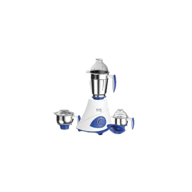 Preethi Leaf Gold 750-Watt Mixer Grinder (White/Blue)