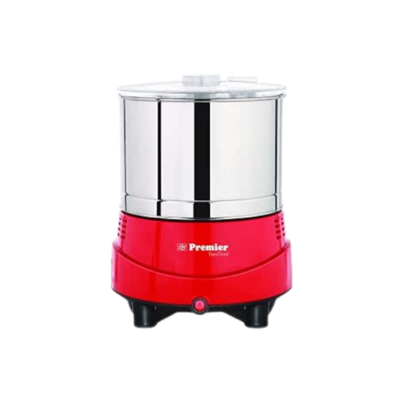 Premier Easy Grind Wet Grinder_ 2-Liter, 230v Appliance in Vibrant Red, Offers Efficient Grinding for Large Quantities, User-Friendly Design