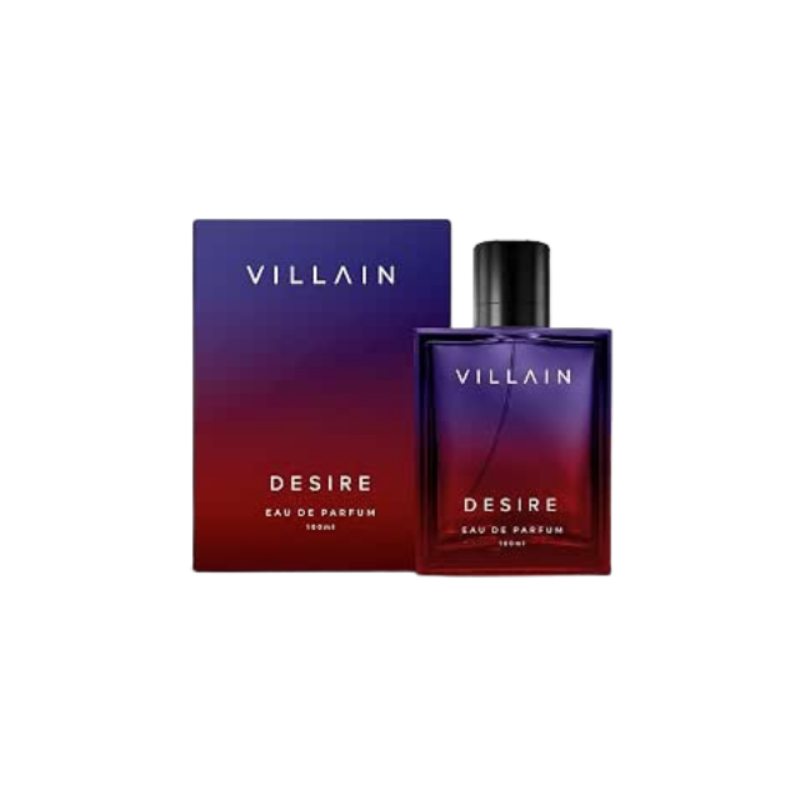 Villain Desire Perfume for Men, Eau De Parfum (EDP) 100ml, Premium Fragrance Perfume Spray with Vanilla, Amber, and Patchouli, Gift For Men, Super Sensual and Strong Men's Fragrance