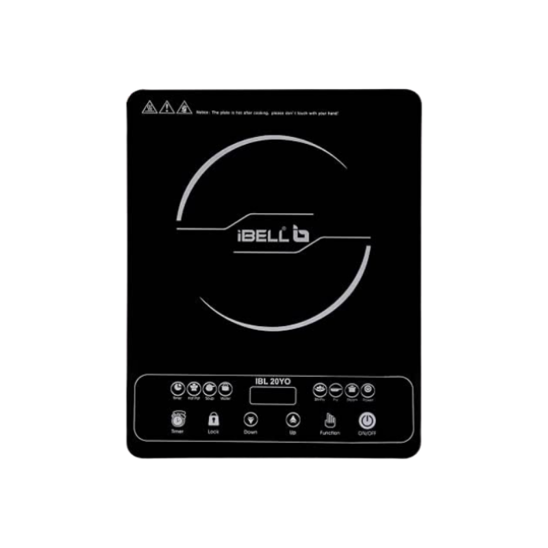 iBELL 20 YO Induction Cooktop 2000W with Full Touch Control, Auto Shut Off and over Heat Protection