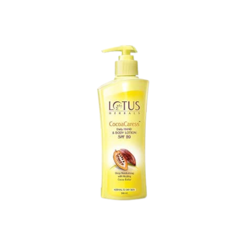Lotus Herbals Cocoa Caress Daily Hand and Body Lotion SPF 20, 250ml