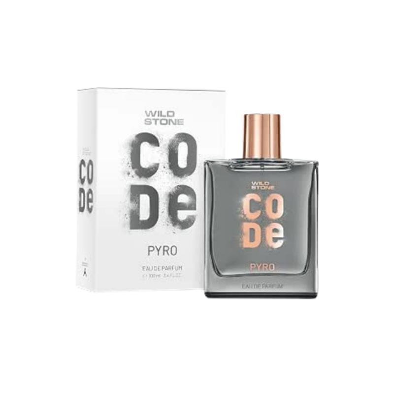 Wild Stone CODE Pyro Eau De Parfum for Men, 100ml|Bold, Intense & Vibrant Fragrance| Luxury Men Perfume with Long Lasting Aroma