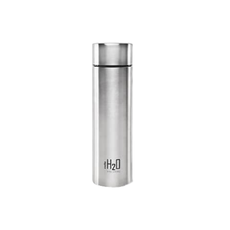 Cello H2O Stainless Steel Water Bottle, 1L, Silver, Pack of 1