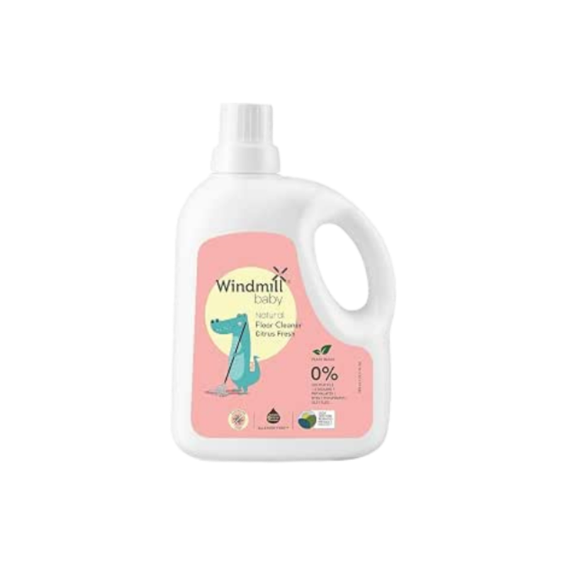 Windmill baby Natural Floor Cleaner, USDA Certified, Allergen & Alcohol Free, Baby Friendly, Pet Friendly, Citrus Fresh, For All Floor Types - 950ml