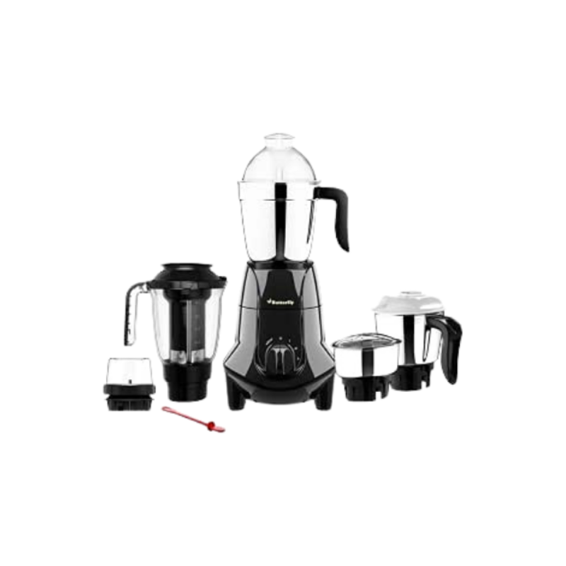Butterfly Jet Elite Plus Mixer Grinder, 750W, 5 Jars, Grey
