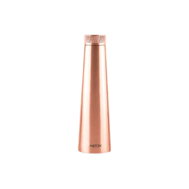 MILTON 915ml Original Copper Water Bottle - 100% Pure Copper Vessel for Drinking, BPA-Free, Leak-Proof, Boosts Immunity, Supports Digestive & Liver Health, Ayurveda Inspired - Delight 1000