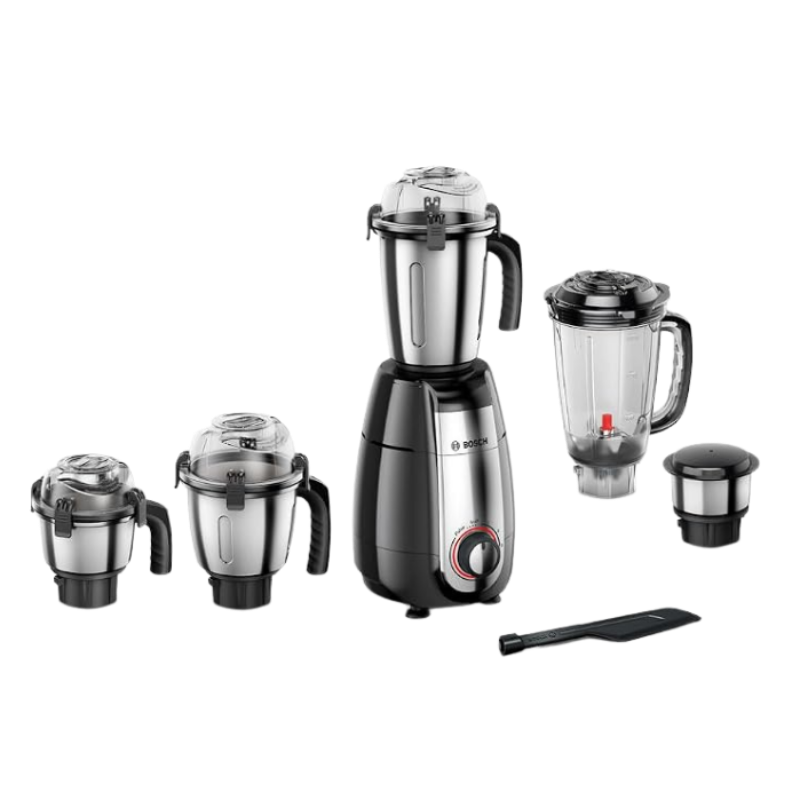 Bosch TrueMixx Pro 1000 Watt 5 Jar Mixer Grinder | Black (MGM8856BIN)