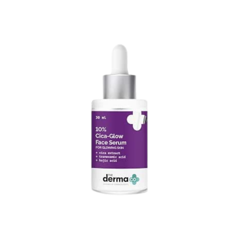 The Derma Co 10% Cica Glow Face Serum with Tranexamic Acid & Kojic Acid for Glowing Skin - 30ml