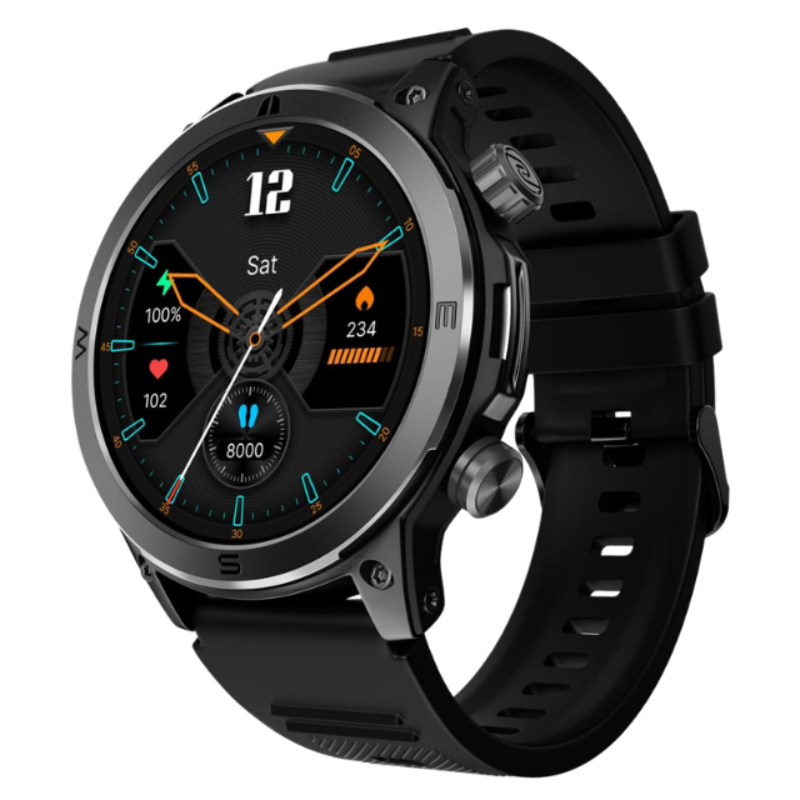 Noise Endeavour Rugged Smartwatch with 7Day Battery, BT Calling (Answer/Make), 1.46" AMOLED, 100+ Sport Modes, Rapid Health Tracking, SOS Technology, Functional crown, 1 Year Warranty (Black)