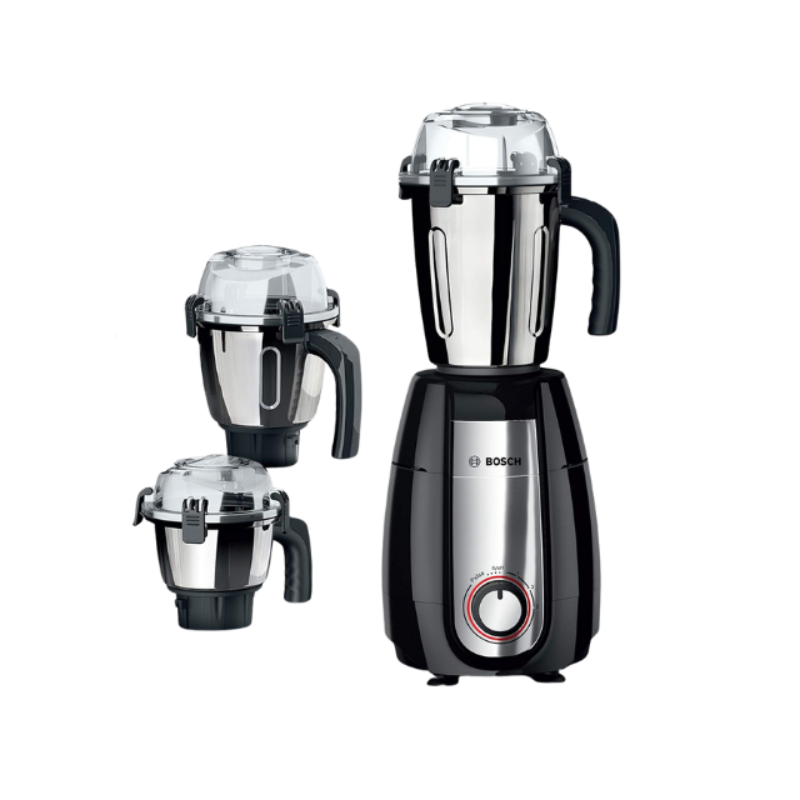 Bosch TrueMixx Pro Mixer Grinder MGM6632MIN, 750W 3 Jars (Black)
