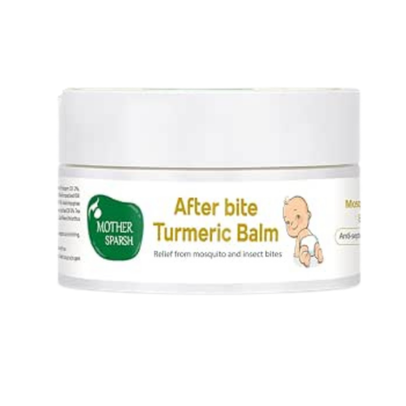 Mother Sparsh After Bite Turmeric Balm for Rashes And Mosquito Bites 100% Ayurvedic, Gentle Skin Roll-On Formula, 25gm