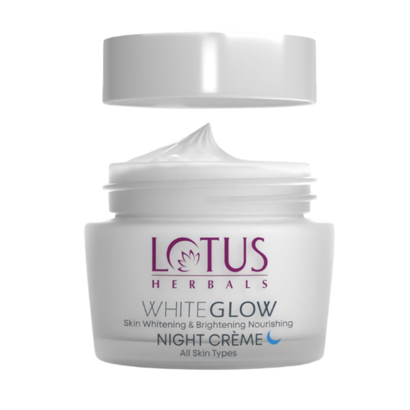 Lotus Herbals Whiteglow Skin Whitening & Brightening Nourishing Night Crème, 40 g