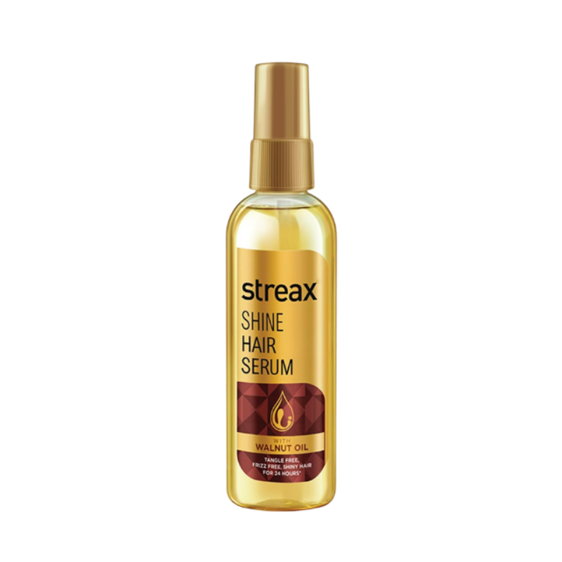 Streax Hair Serum for Women & Men | Contains Walnut Oil | Instant Shine & Smoothness | Regular use Hair Serum for Dry & Wet Hair | Gives frizz-free Hair | Soft & Silky Touch | 100ml