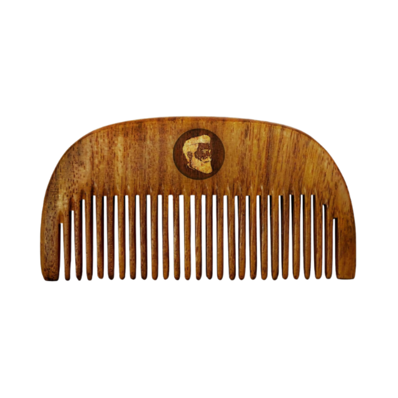 Beardo Compact Wooden Comb, Small