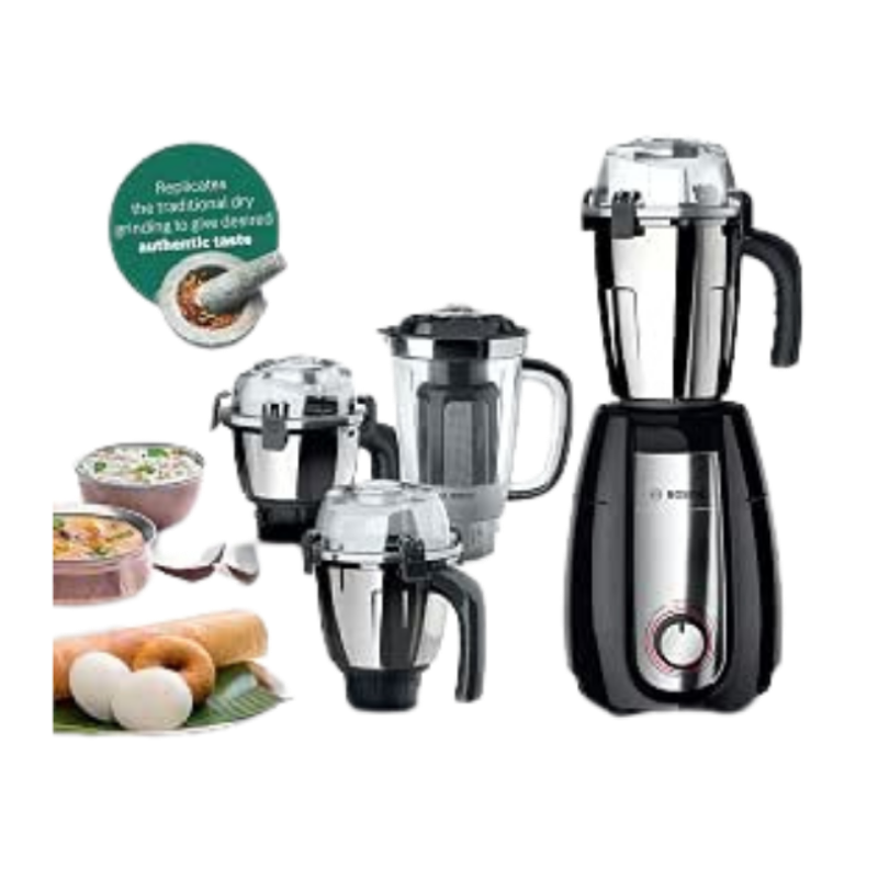 Bosch Pro 1000W Mixer Grinder MGM8842MIN - Black